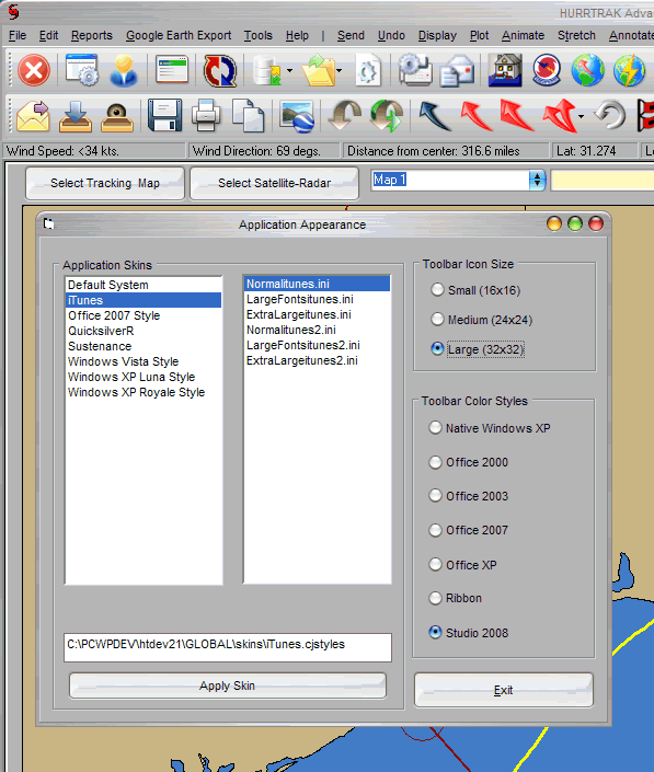 Setup System Appearance